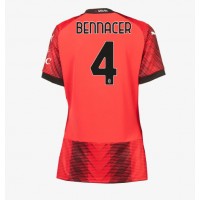 Camiseta AC Milan Ismael Bennacer #4 Primera Equipación Replica 2023-24 para mujer mangas cortas